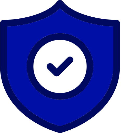 escudo con check dentro de el